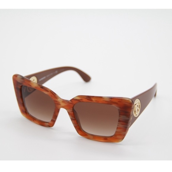 NEW BE4344 3940/13 BURBERRY SUNGLASSES B 4344 BROWN CAT EYE EYEWEAR BURBERRY - Picture 5 of 11